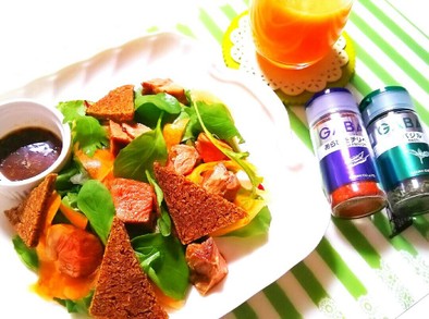 低糖質レシピ☆ラム肉のパワーサラダの写真