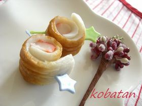 ちくわでクルッと♪かにカマ(キャラ弁)