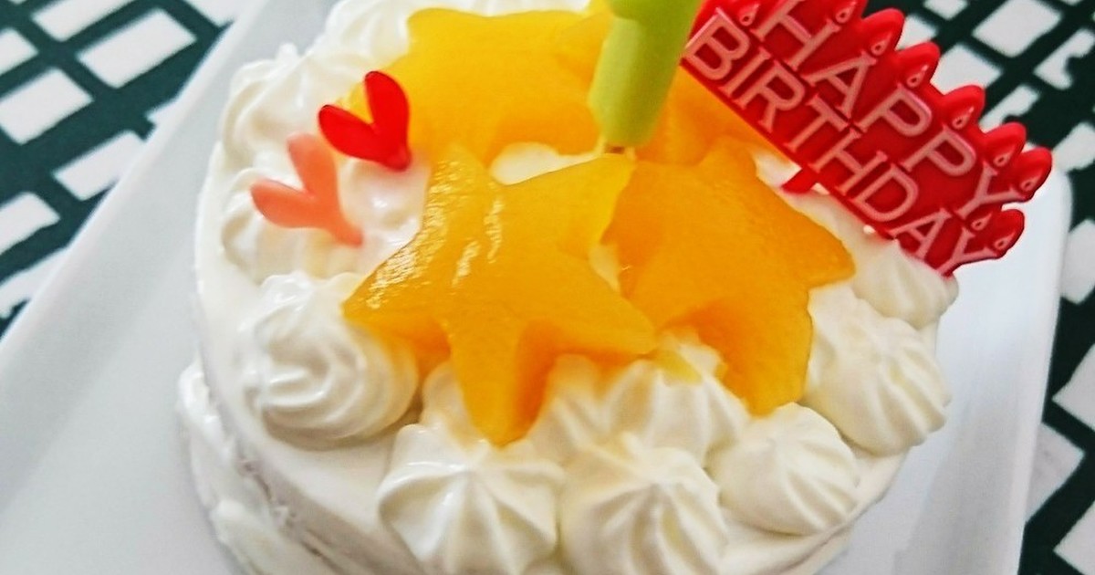 1歳のお誕生日に 赤ちゃんケーキ レシピ 作り方 By Mizuirodot クックパッド