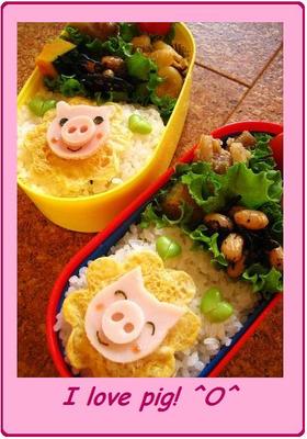 キャラ弁♪ブタちゃん♪