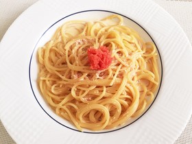 ★牛乳で簡単★明太子クリームスープパスタ