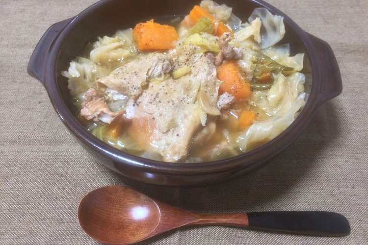 圧力鍋で簡単 鶏むね肉丸ごと野菜スープ レシピ 作り方 By やんみぃ食堂 クックパッド 簡単おいしいみんなのレシピが350万品