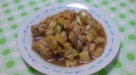 鶏肉とシャキシャキ長いも長ねぎ♪和風味