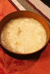 ポカポカ。大根おろしと生姜の卵スープ