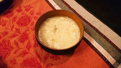 ポカポカ。大根おろしと生姜の卵スープの写真