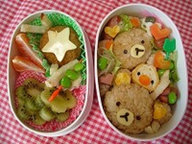 ☆ミニリラックマ弁当♪(キャラ弁)☆
