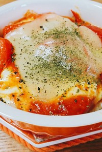 トマトとチーズのしらたきドリア