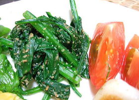 超簡単 ほうれん草の胡麻和え
