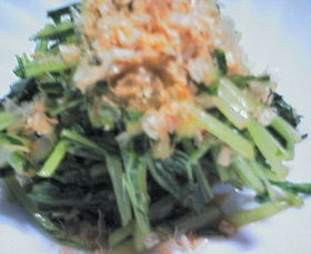 野菜がたっぷり食べられる水菜のからし和え