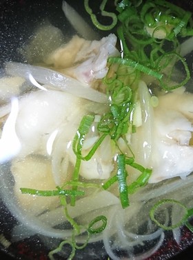 夏にさっぱり、マゴチのあら汁