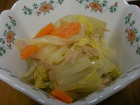 あっという間に!白菜とツナの煮物♪