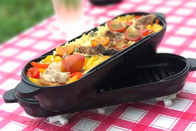 コロダッチでチキンパエリア キャンプ飯 レシピ 作り方 By Mari Hana クックパッド 簡単おいしいみんなのレシピが360万品