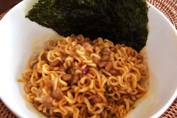 辛ラーメンの納豆まぜそば レシピ 作り方 By ぽんぽこマフィン クックパッド 簡単おいしいみんなのレシピが366万品