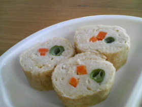 鶏ミンチde野菜巻き