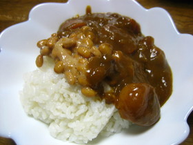 2日目はコレ!納豆カレー