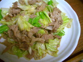 ♪10分あれば出来る!豚キャベツ♪塩味♪