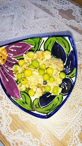 ふわとろ♥簡単豆腐とえんどう豆の卵とじ♥