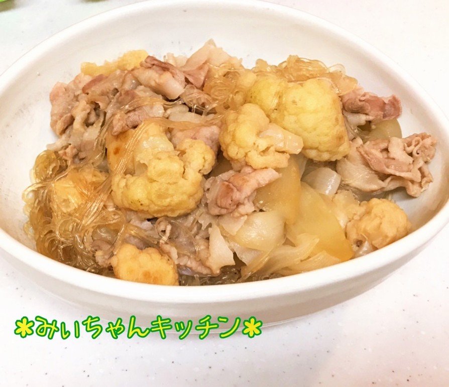 麺つゆで簡単♡カリフラワーの煮物の画像