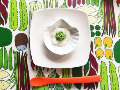 離乳食 初期～緑黄色野菜のブロッコリーの写真