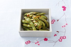 枝豆のオイスターピリ辛浸し