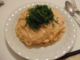 ♡豆乳で明太子クリームパスタ♡