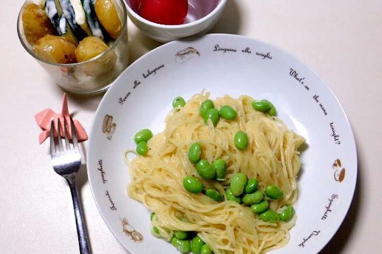 枝豆クリームパスタ レシピ 作り方 By ꕤちゃんとみꕤ クックパッド 簡単おいしいみんなのレシピが361万品