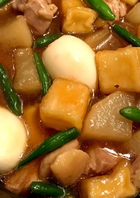 トロモチ☆鶏肉と大根と高野豆腐の煮物☆
