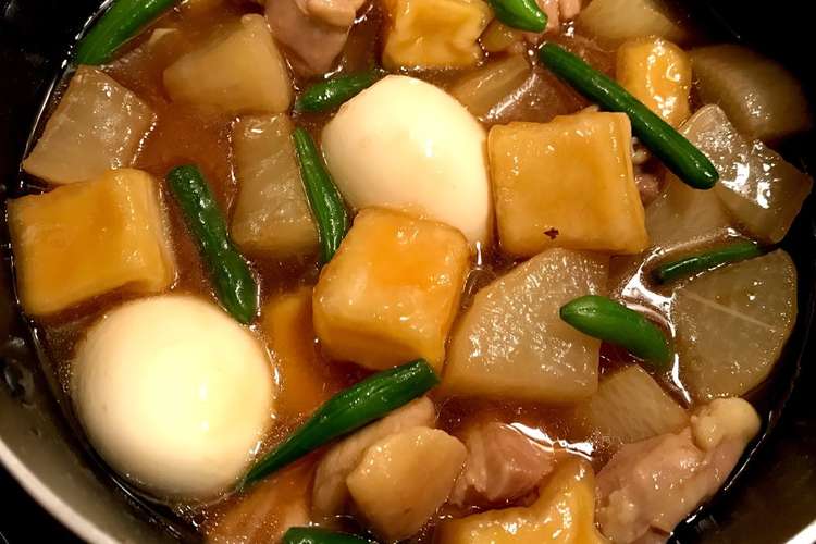 トロモチ 鶏肉と大根と高野豆腐の煮物 レシピ 作り方 By Necohara クックパッド 簡単おいしいみんなのレシピが379万品