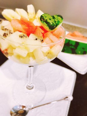 お祝いにも♪簡単☆フルーツパフェ風離乳食