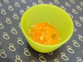 【離乳食中期~】カレイのトマトクリーム煮