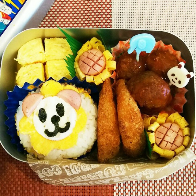 年少さんお弁当 夏ひまわりとライオンさん レシピ 作り方 By ココkitchen クックパッド 簡単おいしいみんなのレシピが365万品