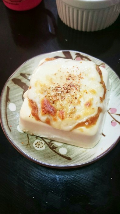 簡単！レンチン☆やみつき味噌チーズ豆腐の写真