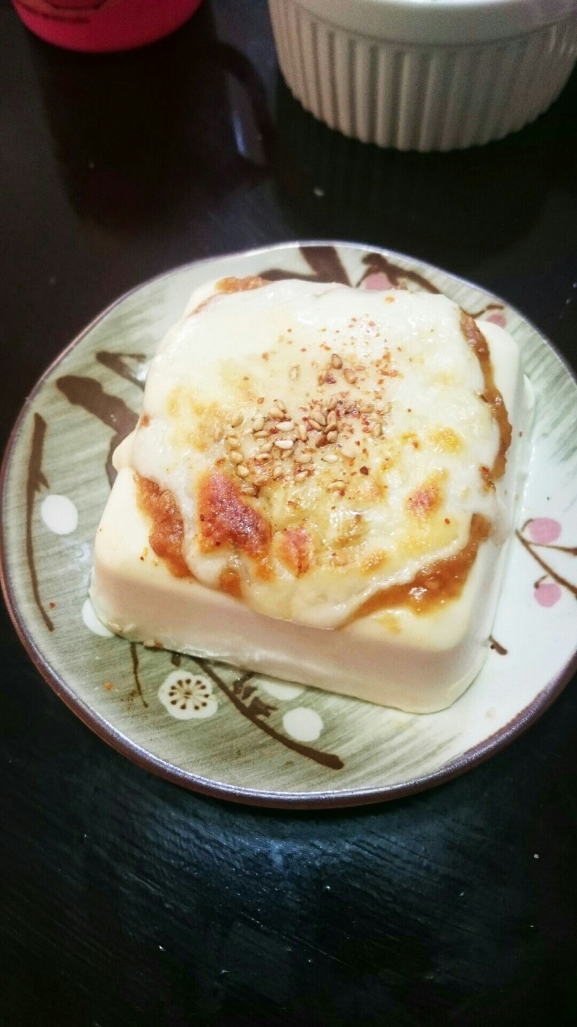 簡単！レンチン☆やみつき味噌チーズ豆腐の画像