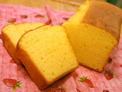 ふわふわ『昭和天ぷら粉☆黄金』ケーキの写真