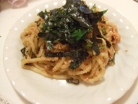 大葉にんにく醤油デ簡単♡明太子焼うどん