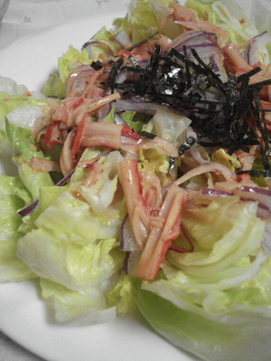 韓国風レタスサラダの写真