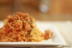 楽ちんトマトソースパスタ♪