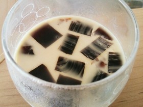 コーヒーゼリーinミルクゼリー