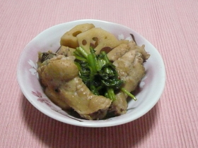 手羽元とれんこんのさっぱり煮
