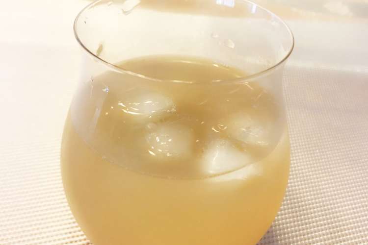 爽やかな白ブドウ酢のりんごジュース割り