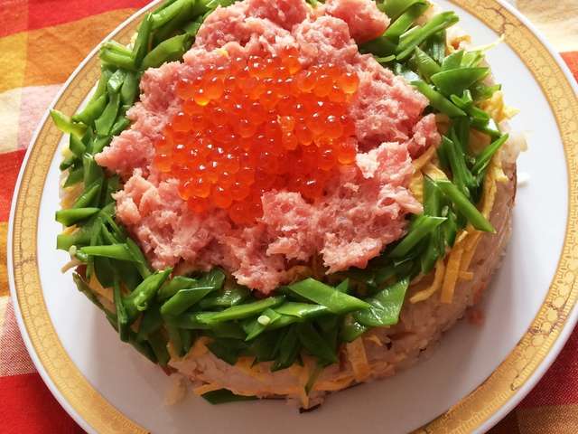 簡単 ケーキ型ちらし寿司 レシピ 作り方 By ルイージン クックパッド