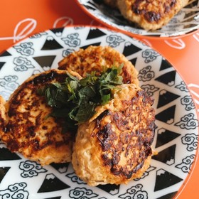 鶏モヤシハンバーグ(無水鍋QC使用)