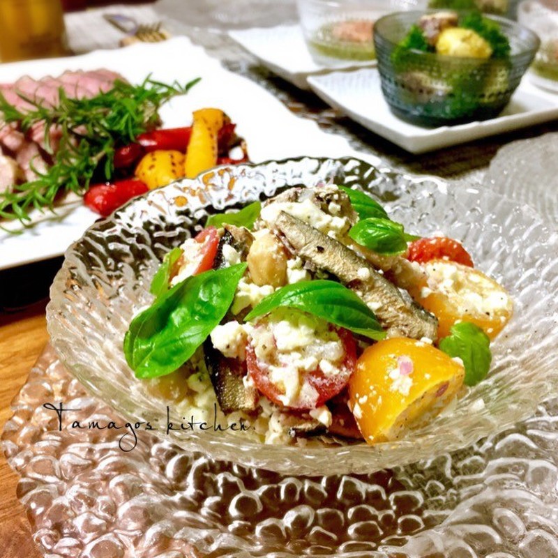 フェタチーズ漬けローストチキンのレシピ