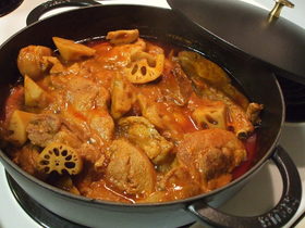骨付き豚肉の地獄煮