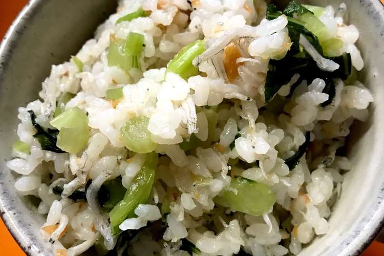 野沢菜 ちりめんじゃこ 梅の混ぜご飯 レシピ 作り方 By アヒルルル クックパッド 簡単おいしいみんなのレシピが365万品