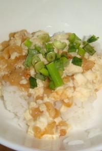 低カロリー☆豆腐タヌキ丼