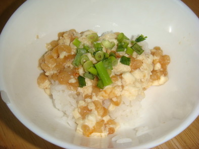 低カロリー☆豆腐タヌキ丼の写真