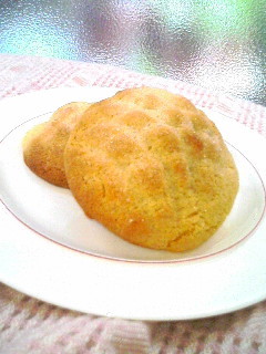 クッキー×ロールパン＝メロンパン♪の画像
