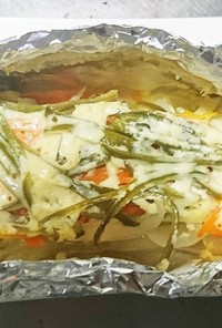 野菜たっぷり鱈のホイル焼き