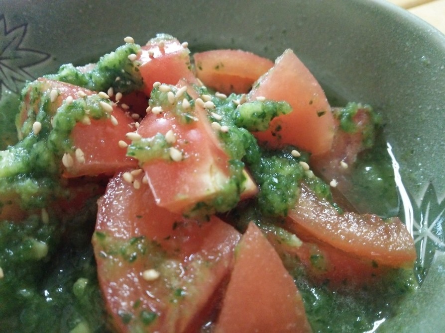 トマトの緑酢和えの画像